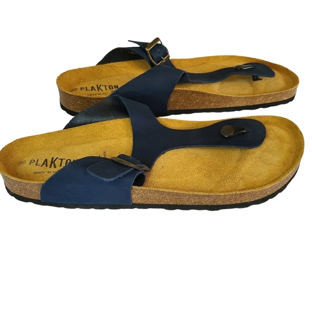 Plakton jazlyn handmade in spain cork midsole thong sandals Size 46 / US 13-13.5